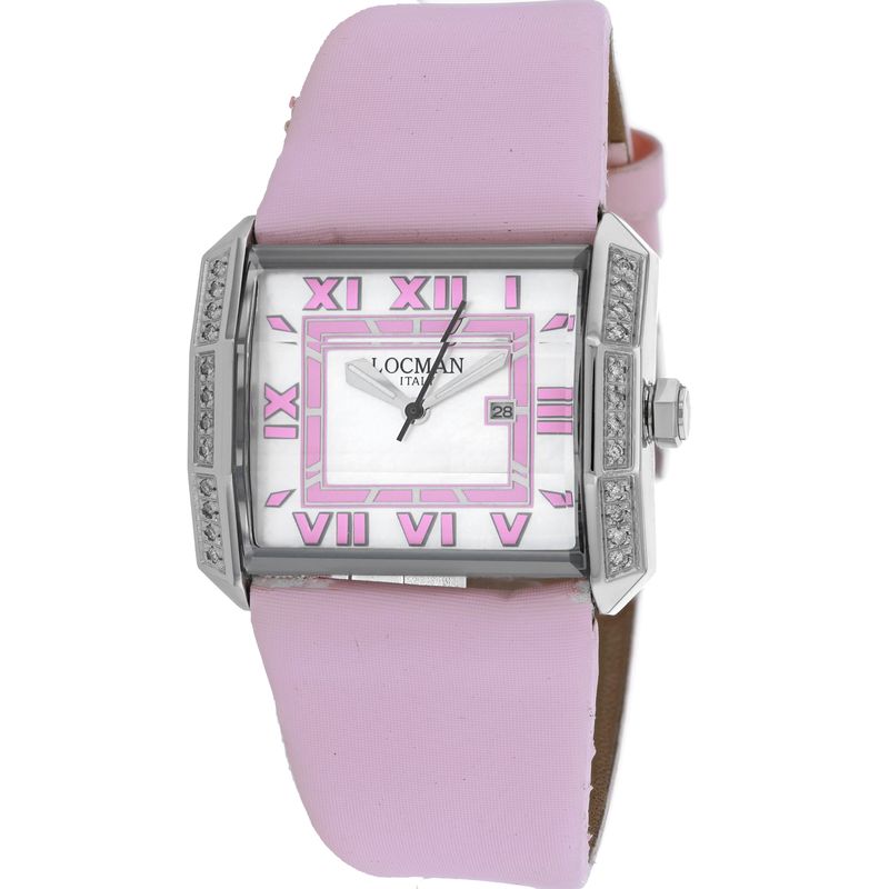 Locman Womens Diamond Classic Mother Of Pearl Dial Watch  232moppkd
